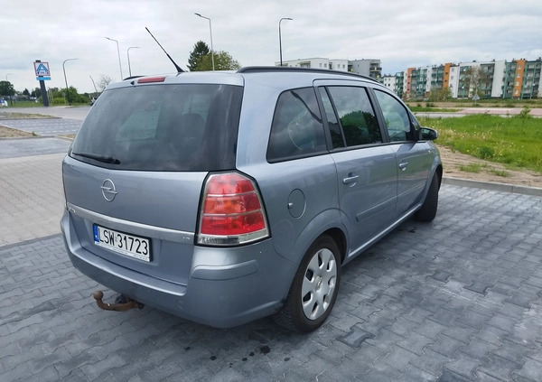 Opel Zafira cena 19500 przebieg: 151086, rok produkcji 2008 z Świdnik małe 67